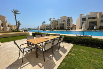 Luxury Furnished 2-Bedroom Apartment for Sale in Mangroovy, El Gouna – Pool View & Private Garden